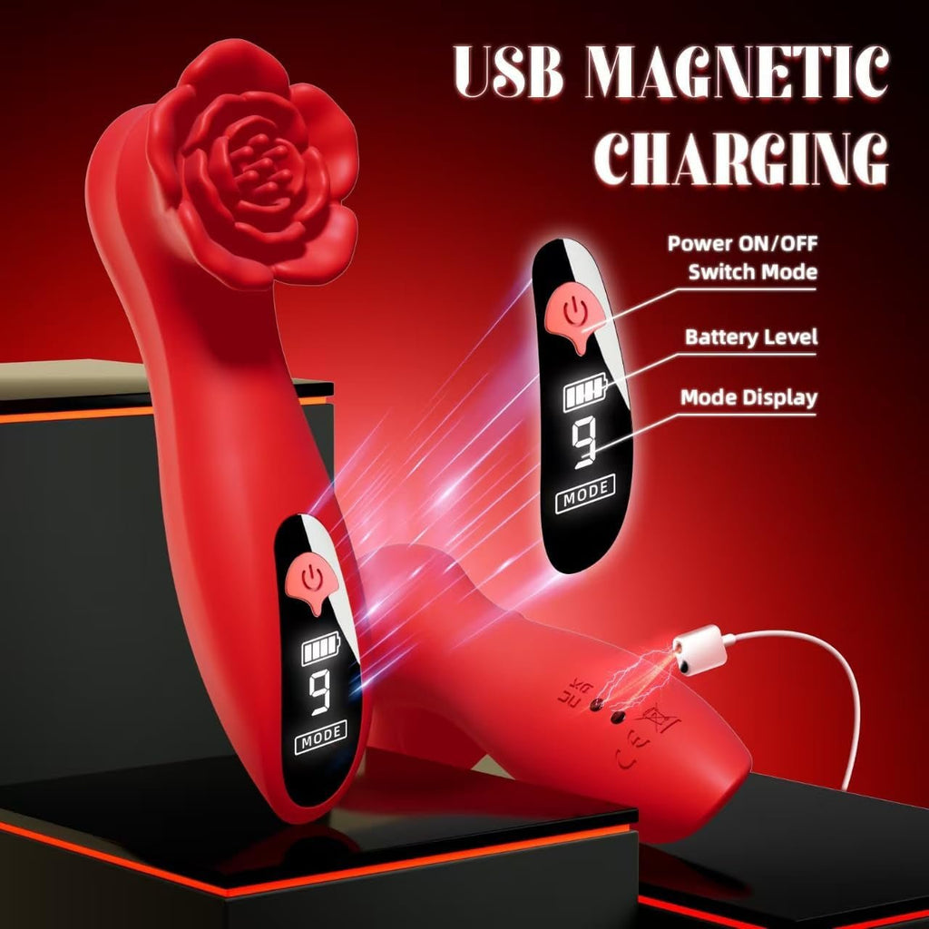 SilkWhisper LCD Mini Clit & Nipple Wand Vibrator