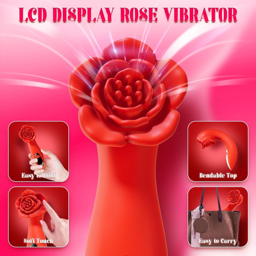 SilkWhisper LCD Mini Clit & Nipple Wand Vibrator