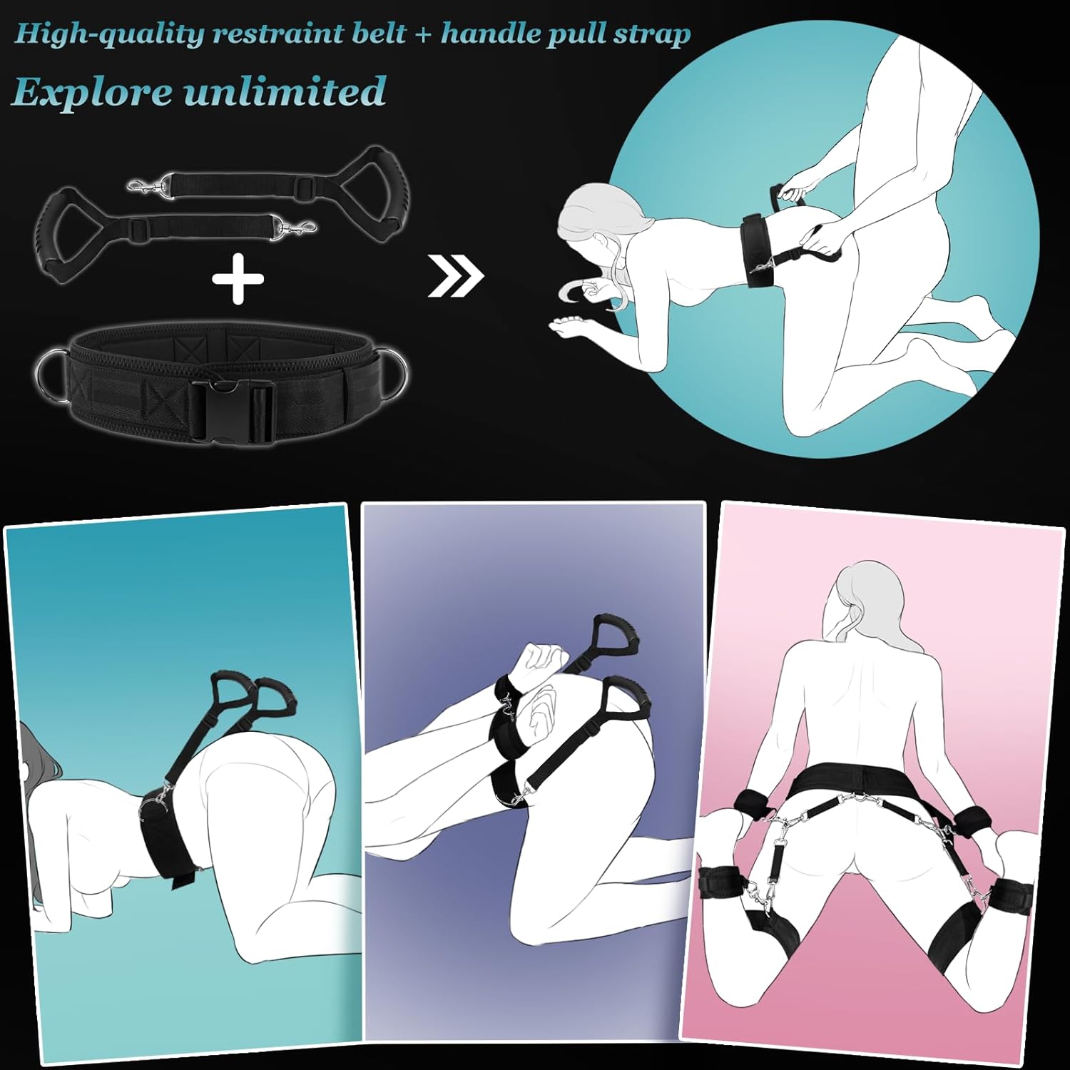SinGrip 9-Piece BDSM Restraints Set