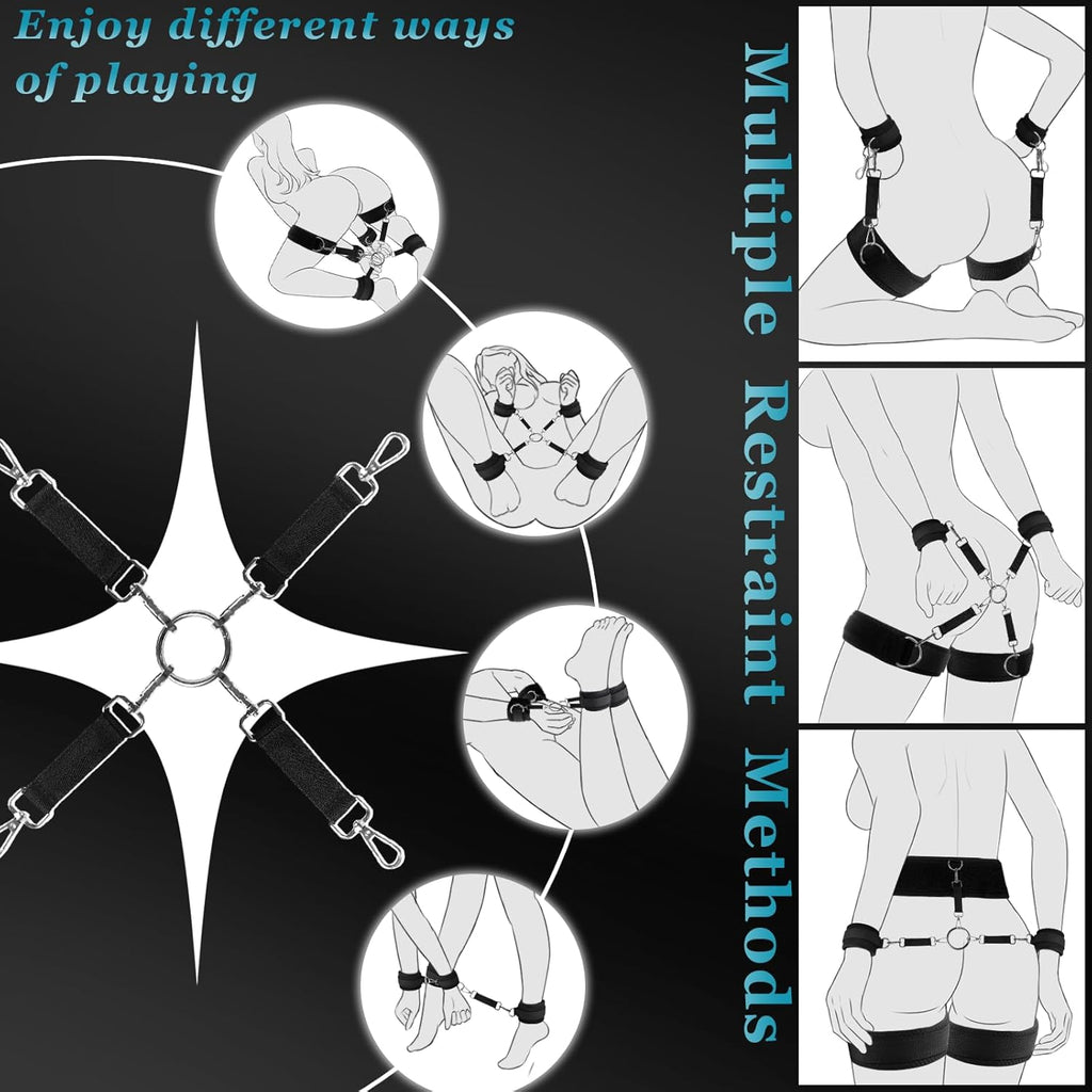 SinGrip 9-Piece BDSM Restraints Set