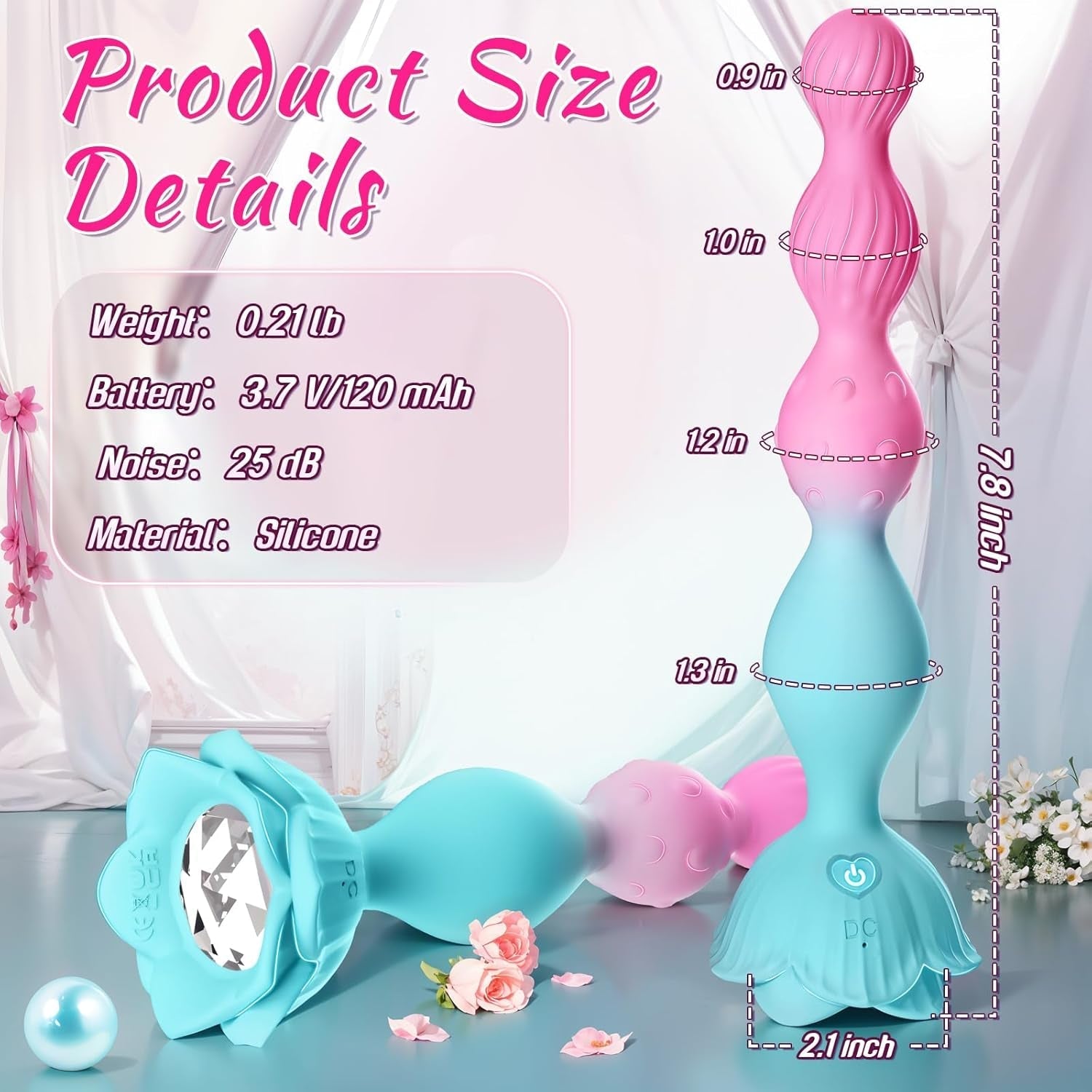 SirenLine Vibrating Anal Beads & Prostate Massager