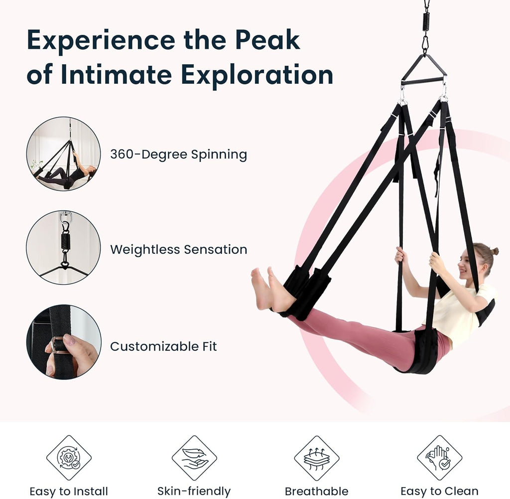 SkyPulse 360° Ceiling Sex Swing