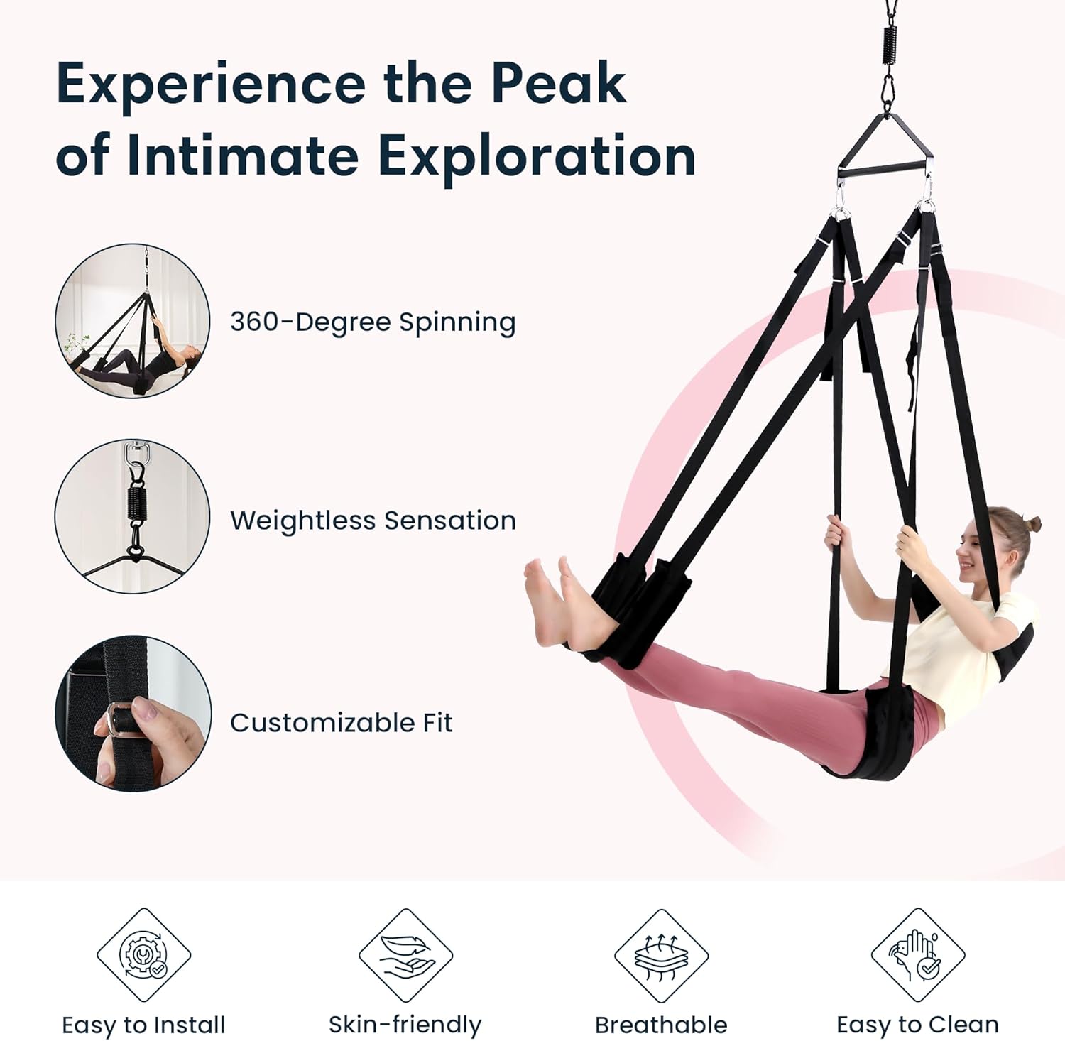SkyPulse 360° Ceiling Sex Swing