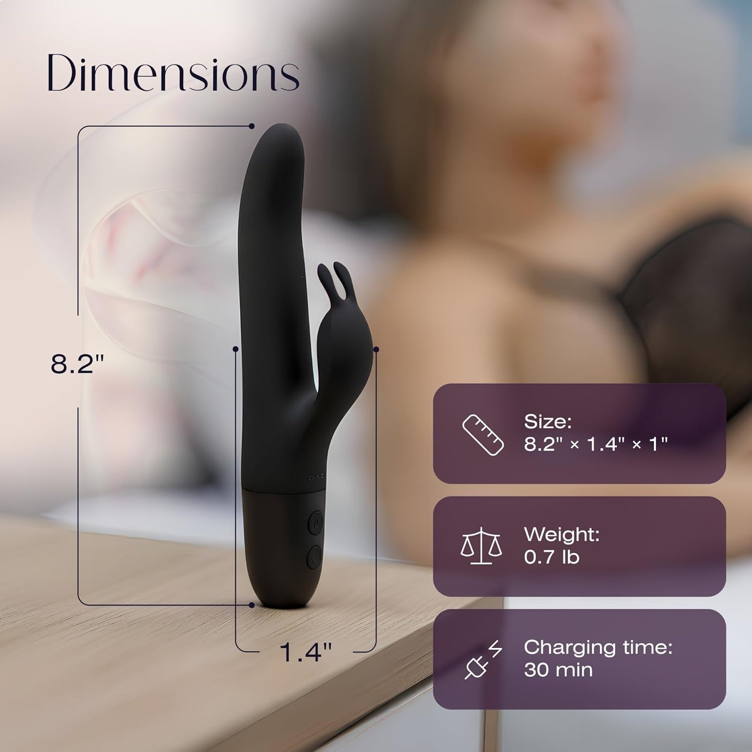 SlimMuse 12 Mode Dual Motor Rabbit Vibrator