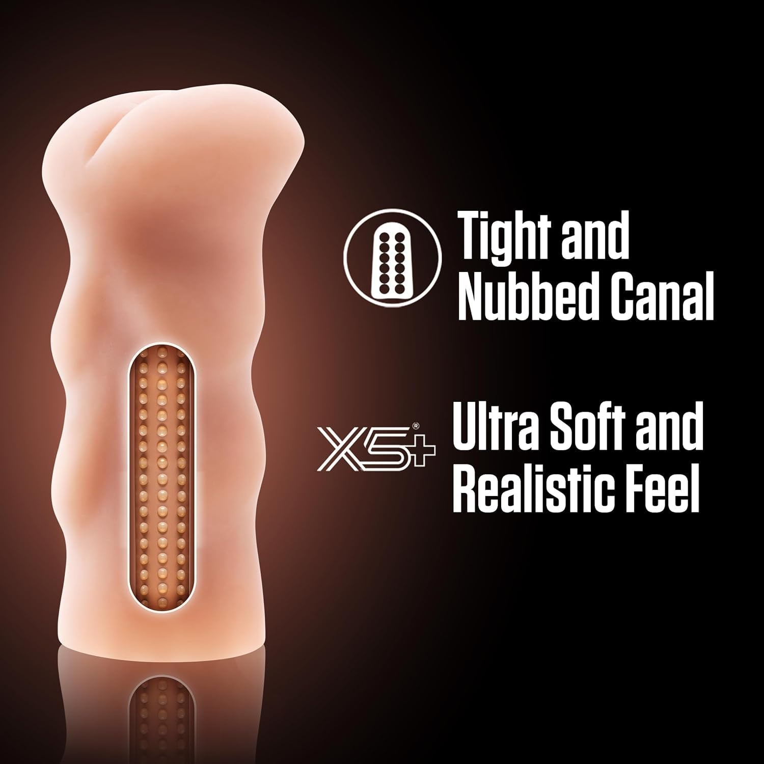 SoftX Pocket Pussy Anal Stroker with Nubbed Canal