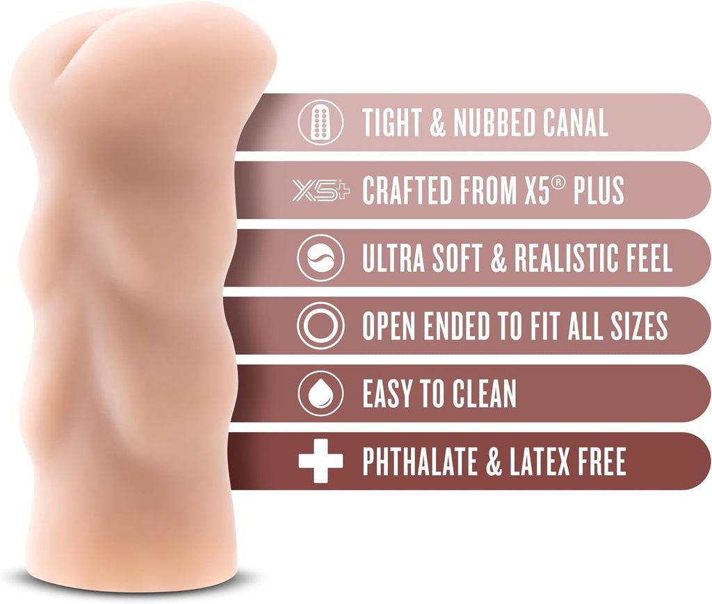 SoftX Pocket Pussy Anal Stroker with Nubbed Canal