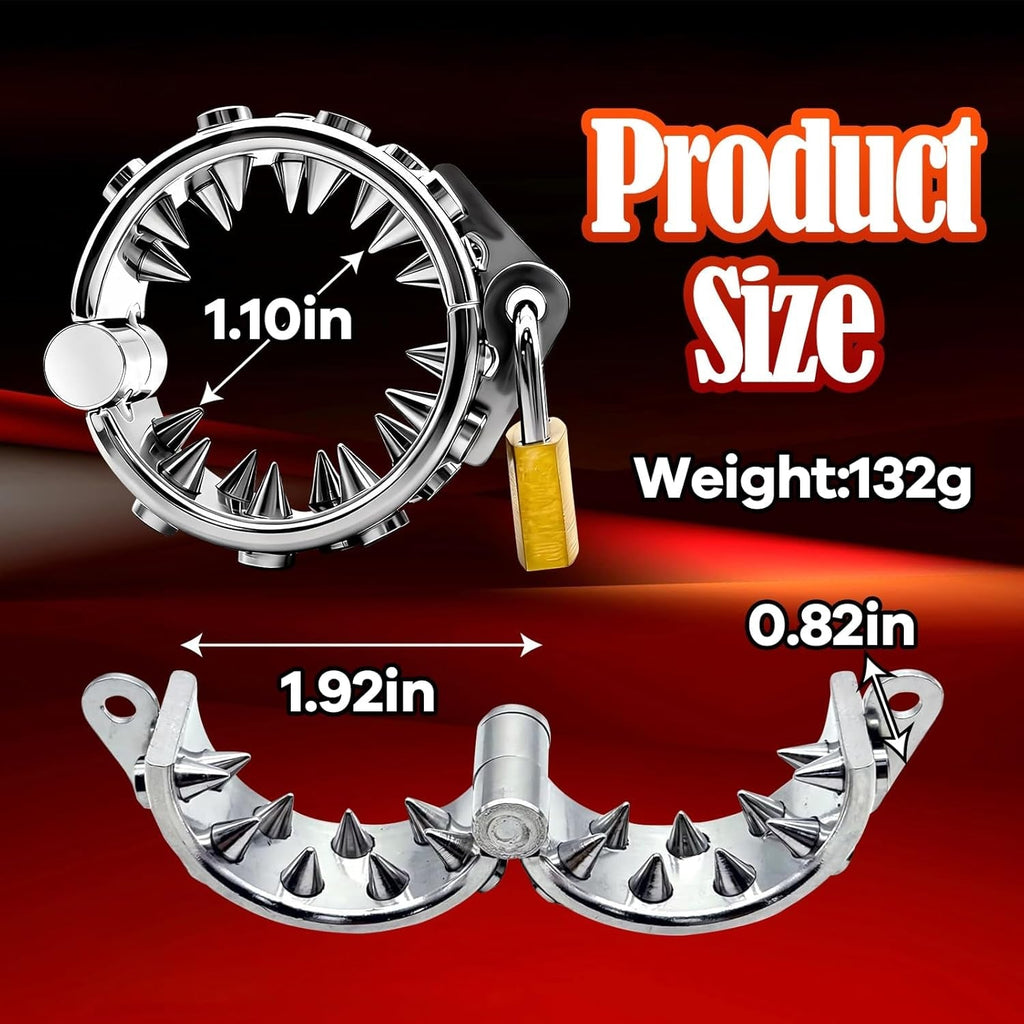 SpikeLock Stainless Steel CBT BDSM Ball Stretcher