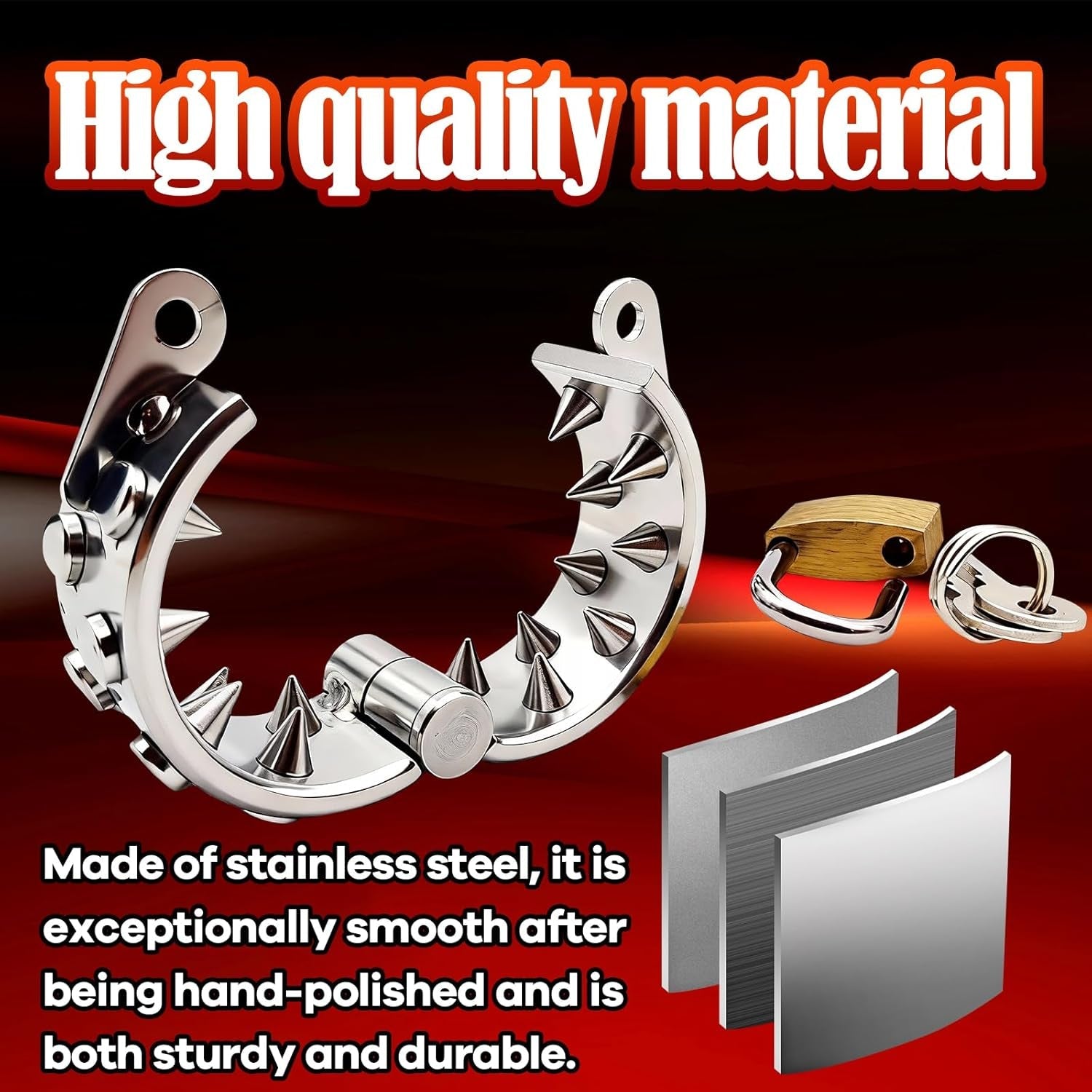 SpikeLock Stainless Steel CBT BDSM Ball Stretcher