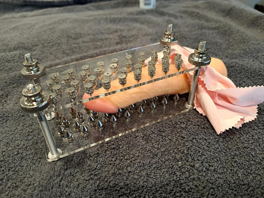 SpikeSplit Acrylic CBT BDSM Penis & Testicle Crusher