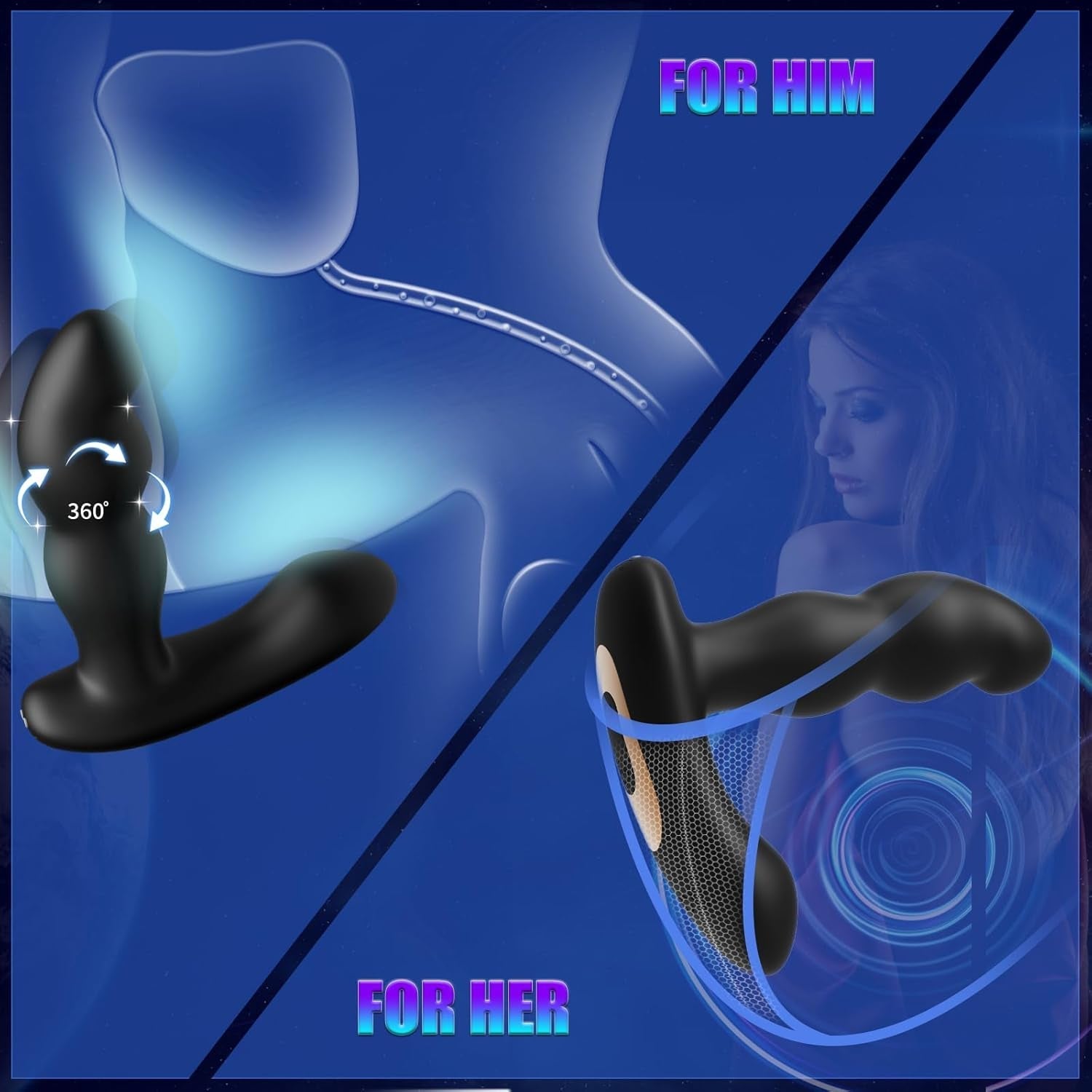 SpinCurve Rotating Prostate Massager & Anal Vibrator