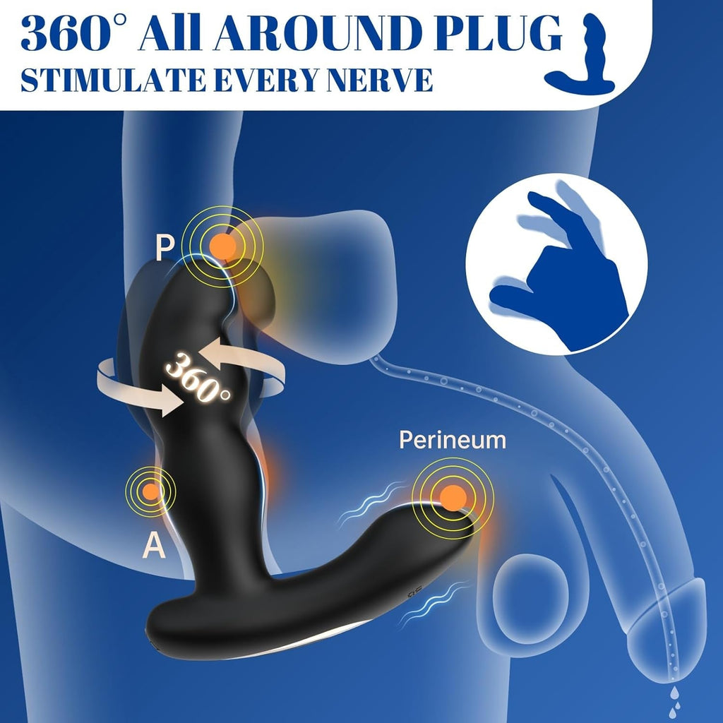 SpinCurve Rotating Prostate Massager & Anal Vibrator