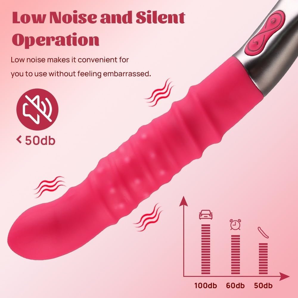 SpinLush Rotating Beads G-Spot Dildo Vibrator Wand