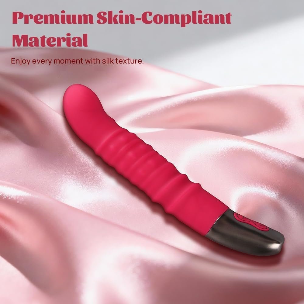 SpinLush Rotating Beads G-Spot Dildo Vibrator Wand