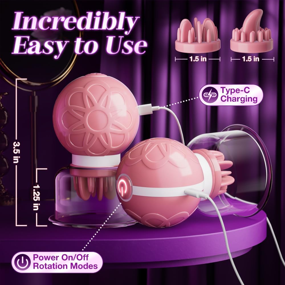 SpinTease 4-in-1 Rotating Nipple Stimulator
