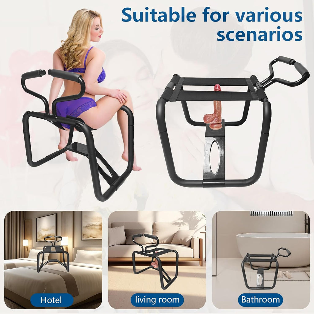 SpinThrust Sex Chair with Dildo & Armrests