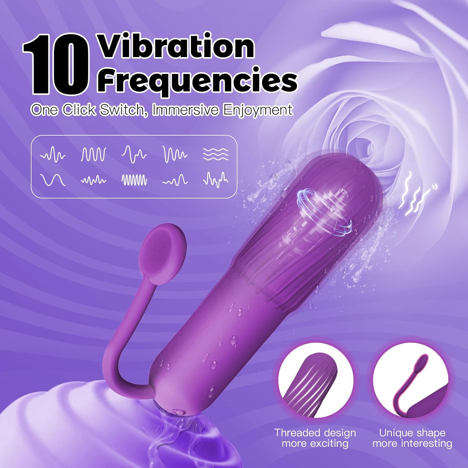 SpiralPulse Spiral Textured Bullet Vibrator