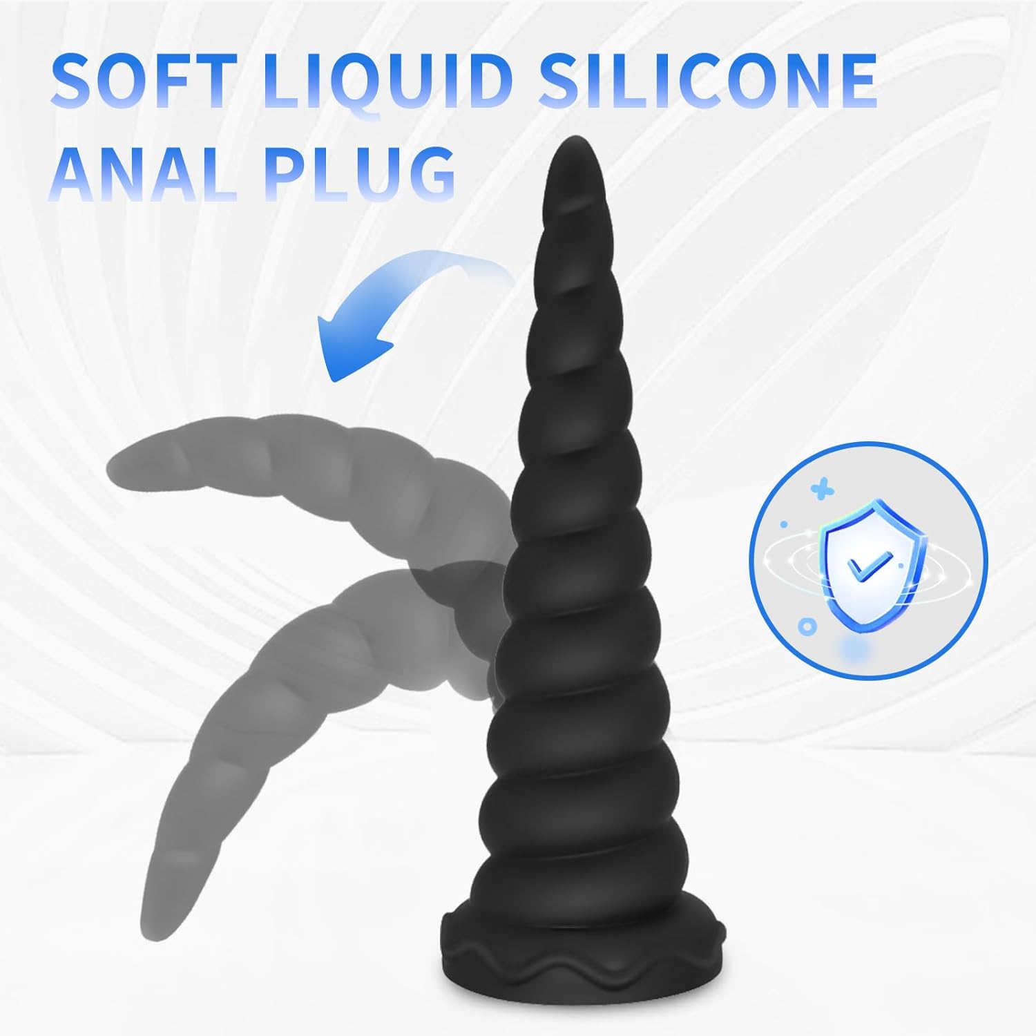 SpiralRide Liquid Silicone Anal Plug