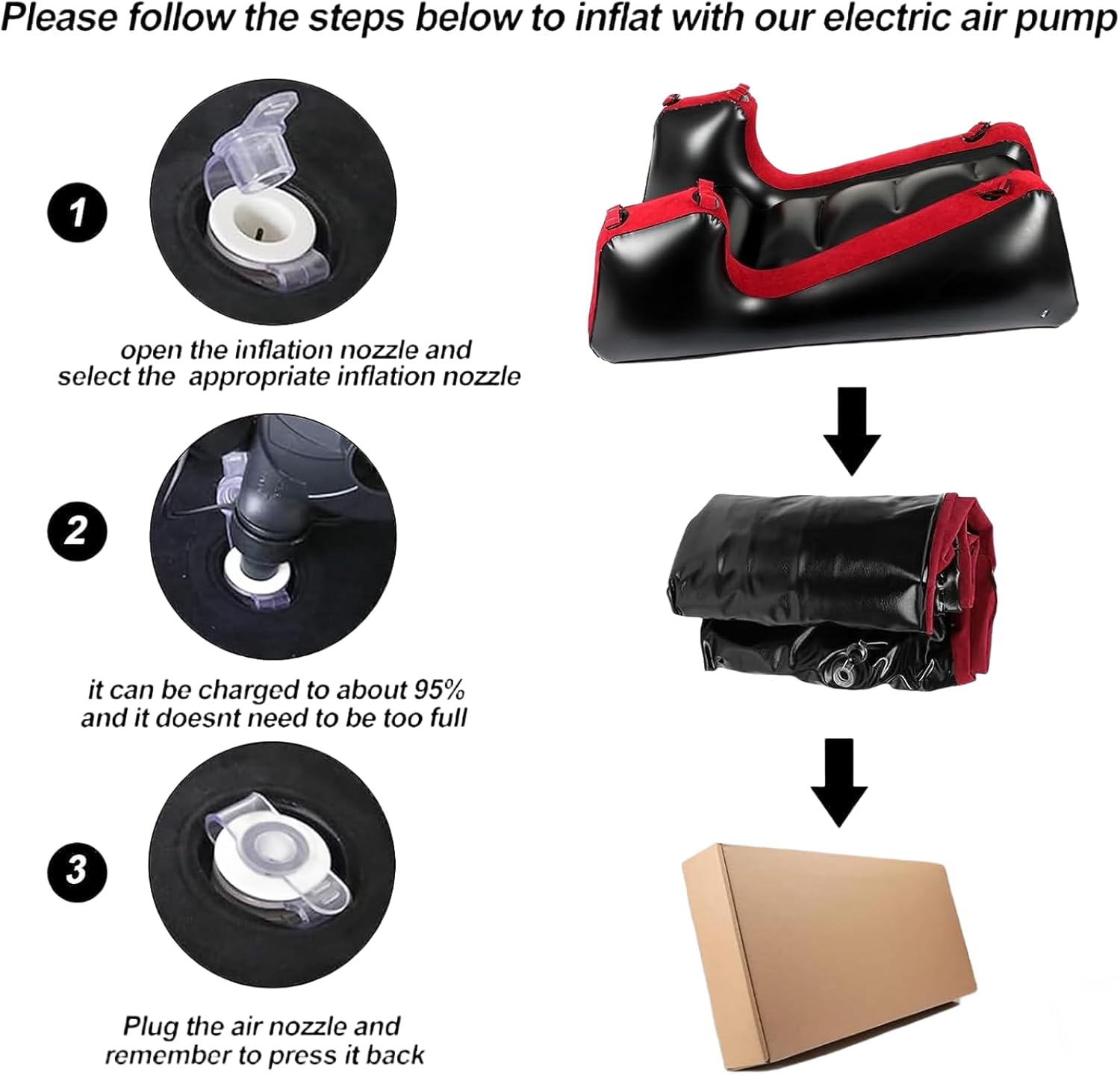 Inflatable Positioning Sofa | Ergonomic Intimacy Support Cushion for Couples | Portable Lounge Ramp for Bedroom or Travel