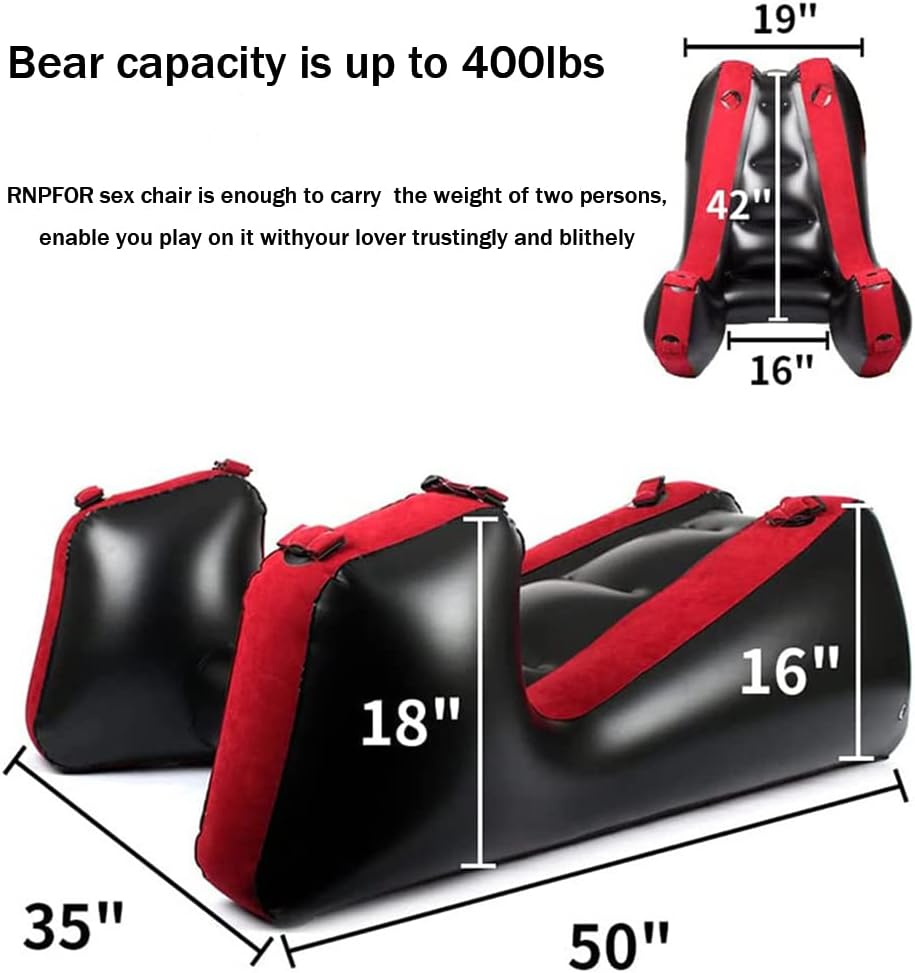 Inflatable Positioning Sofa | Ergonomic Intimacy Support Cushion for Couples | Portable Lounge Ramp for Bedroom or Travel