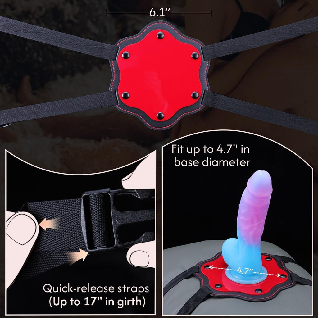 StarLuxe Suction Cup Dildo Saddle