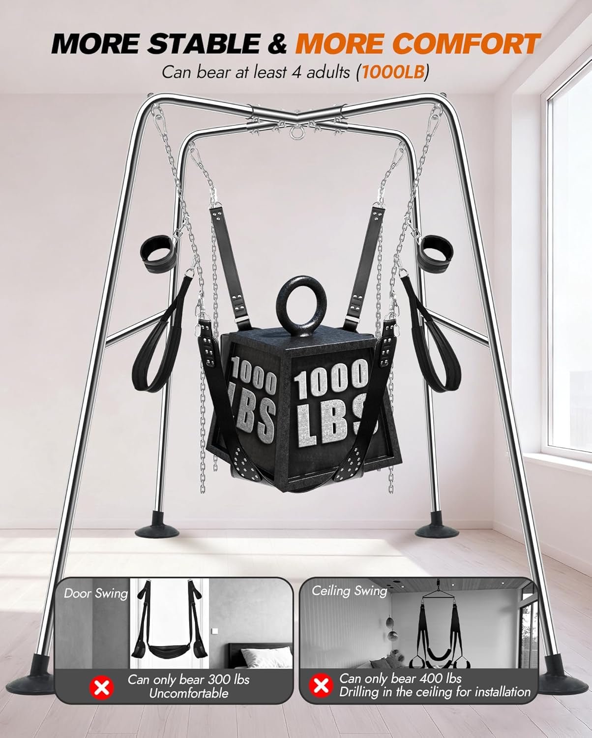 SteelPlay Premium Sex Swing Stand Set