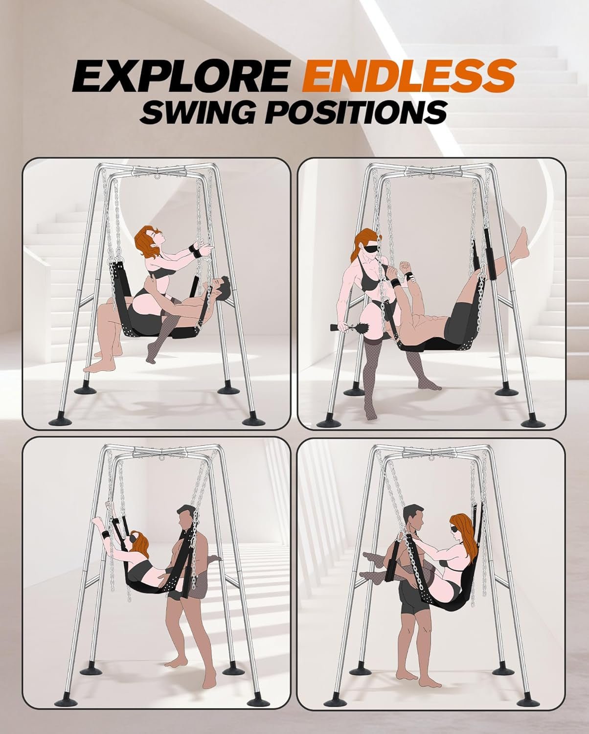 SteelPlay Premium Sex Swing Stand Set