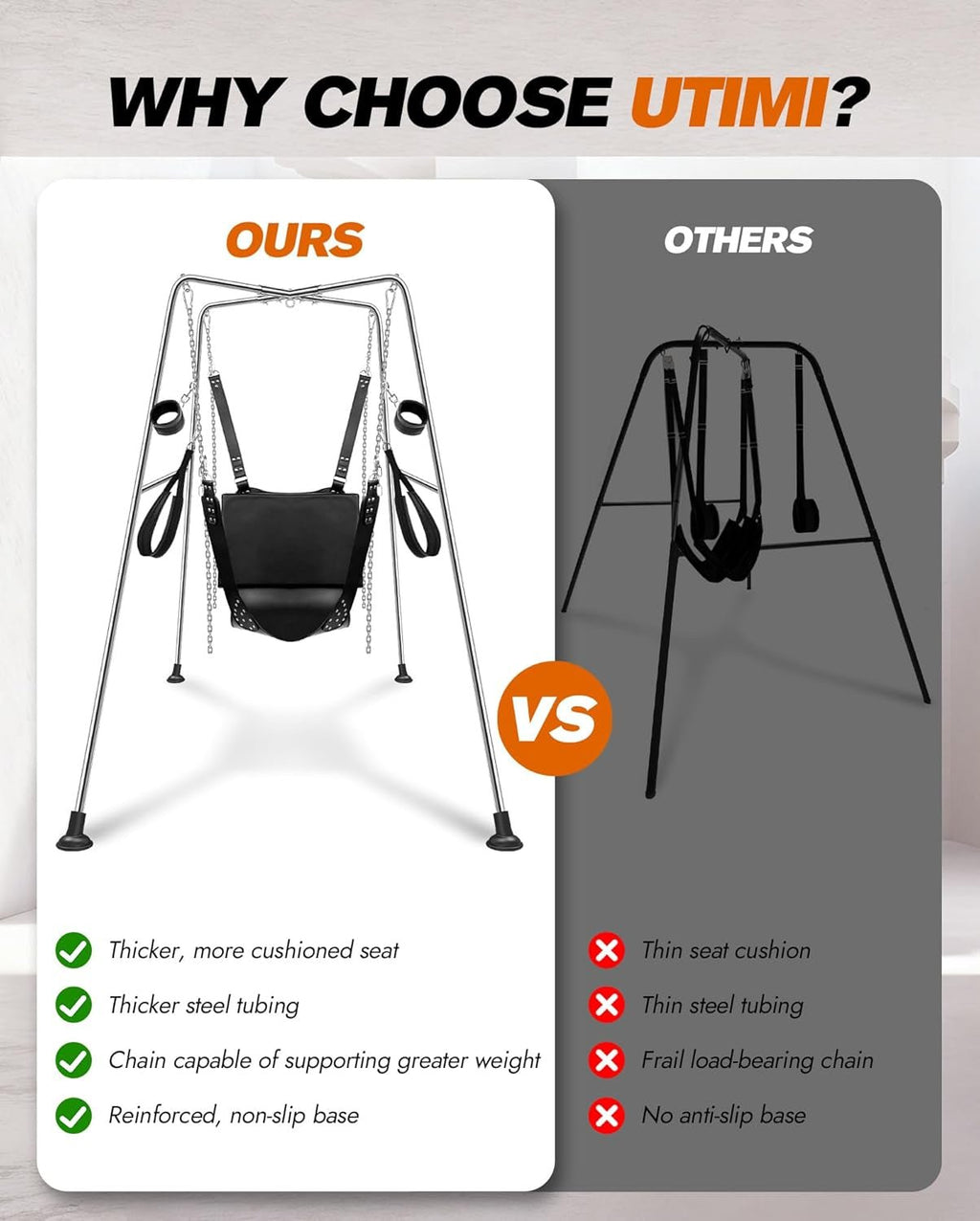 SteelPlay Premium Sex Swing Stand Set