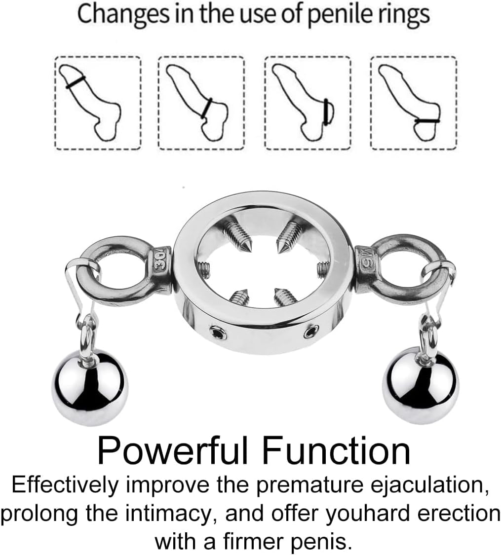 SteelVise Adjustable Stainless Steel CBT Ball Stretcher