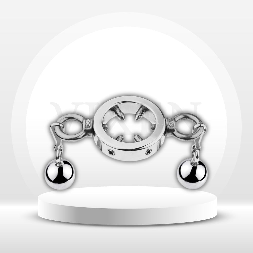 SteelVise Adjustable Stainless Steel CBT Ball Stretcher