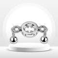 SteelVise Adjustable Stainless Steel CBT Ball Stretcher