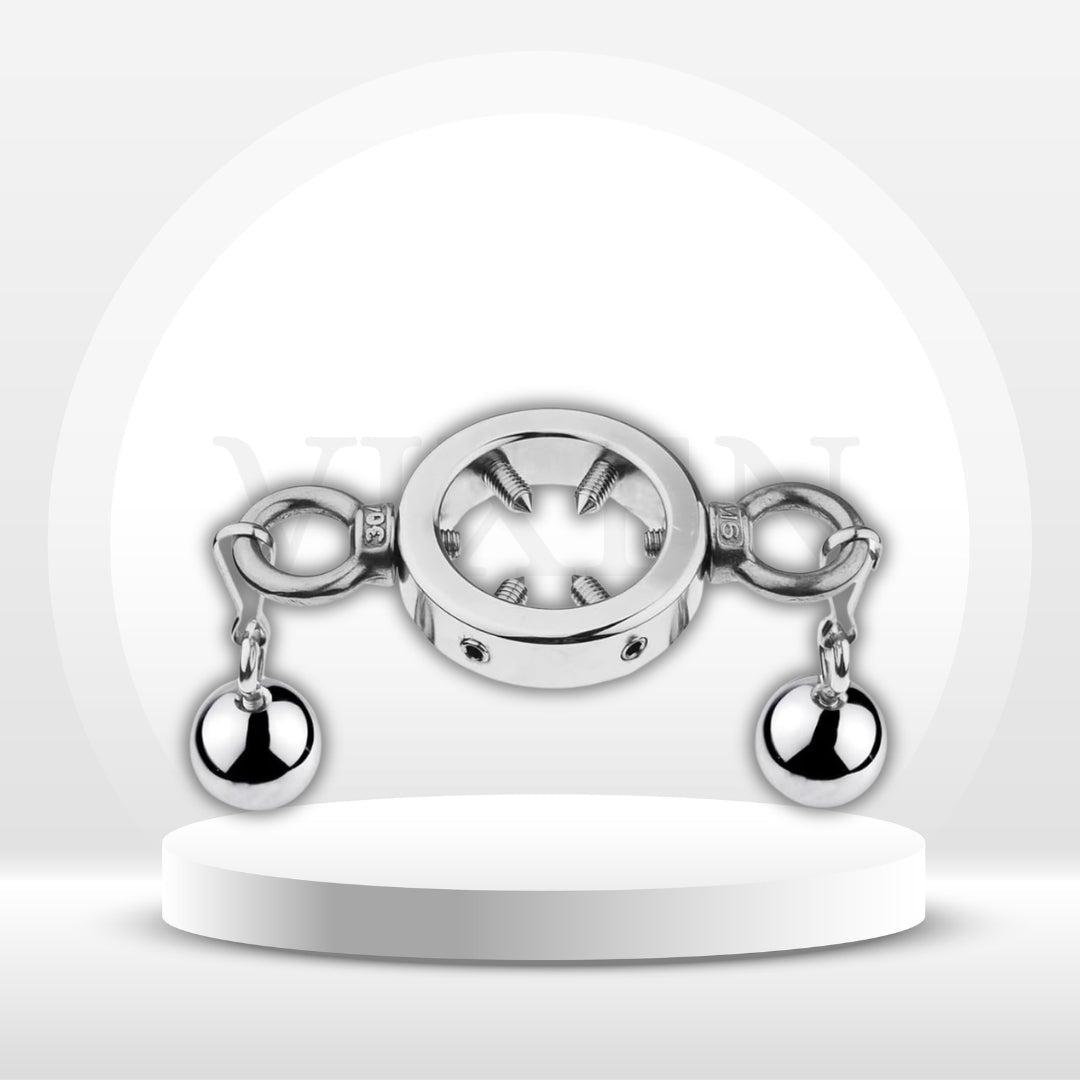 SteelVise Adjustable Stainless Steel CBT Ball Stretcher