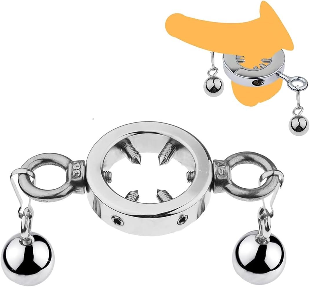 SteelVise Adjustable Stainless Steel CBT Ball Stretcher