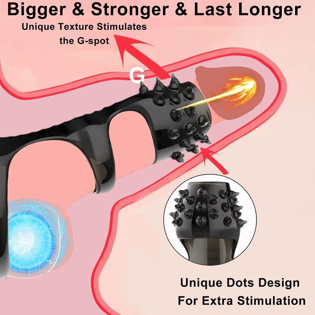 StimLock 4-Piece Silicone Penis Ring Sleeve Set