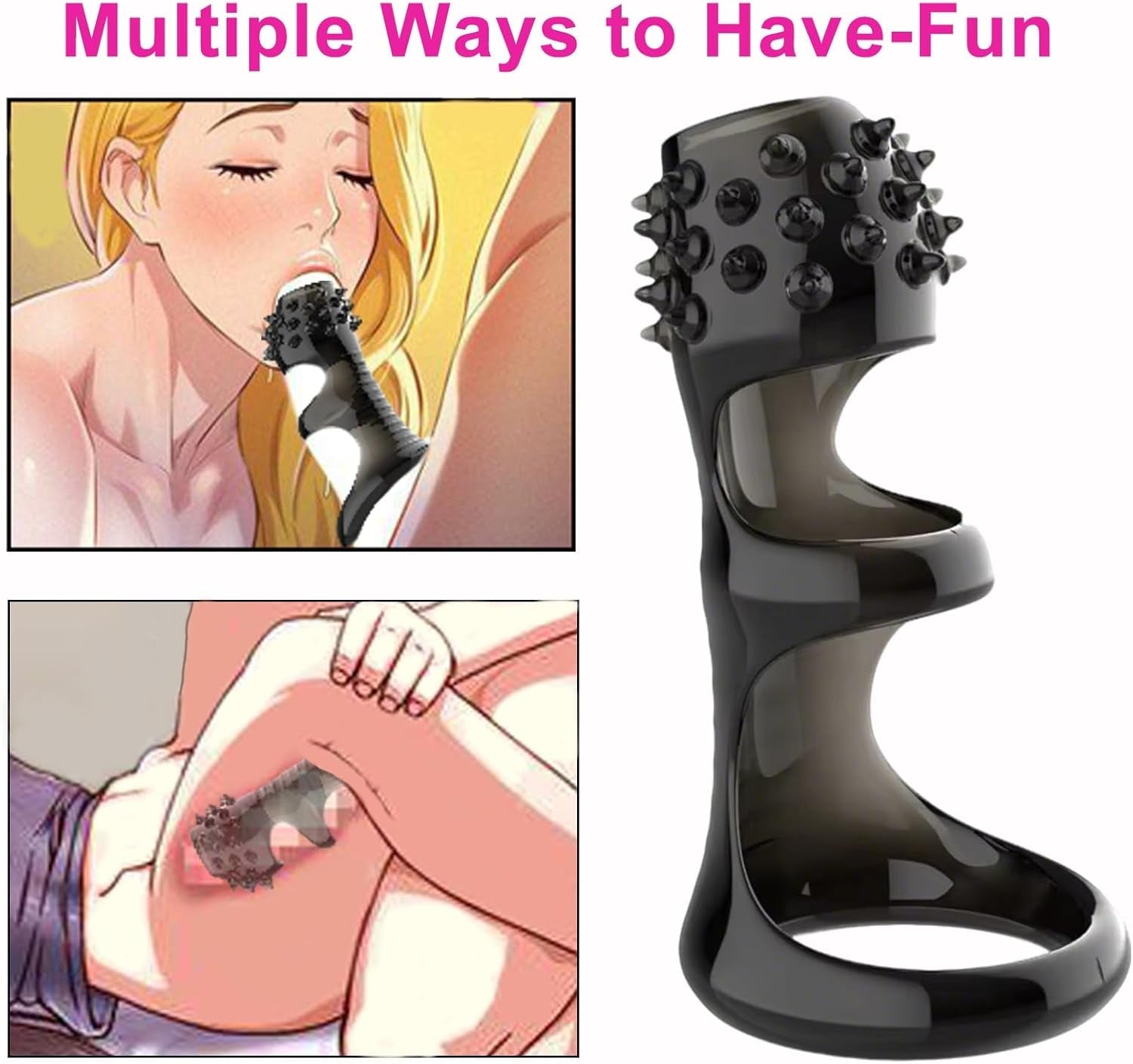 StimLock 4-Piece Silicone Penis Ring Sleeve Set