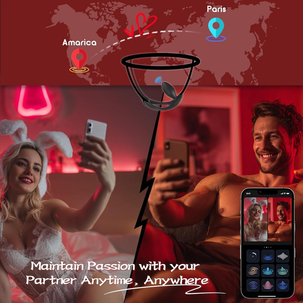 StrapPulse Wearable Anal Vibrator Couples Plug