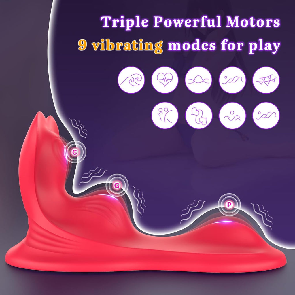 StrataRide Hands-Free Dual Bump Ride-On Vibrator