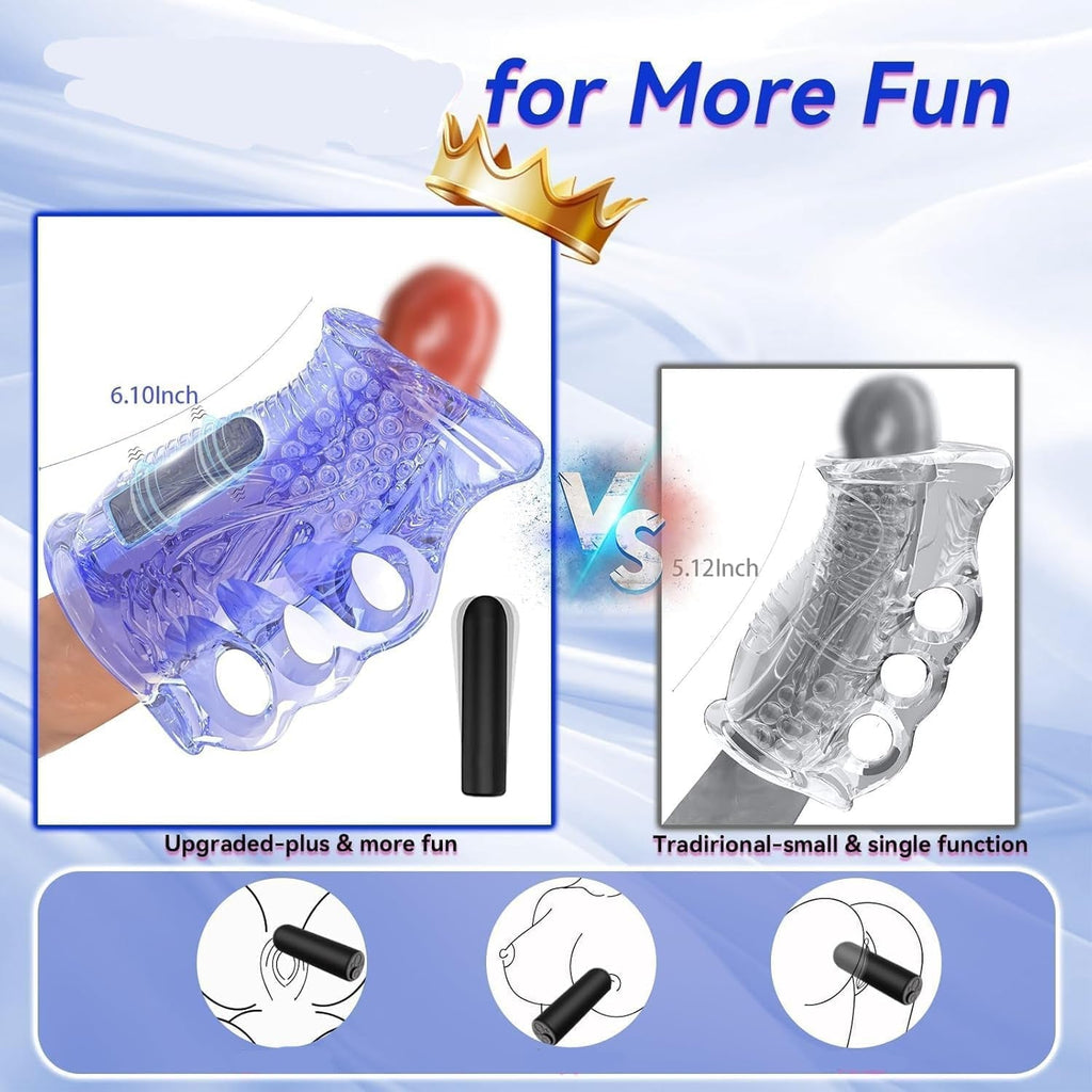 StrokeLock Male Stroker Sleeve with Bullet Vibrator