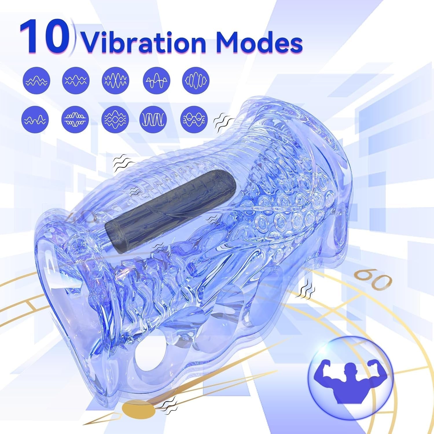 StrokeLock Male Stroker Sleeve with Bullet Vibrator