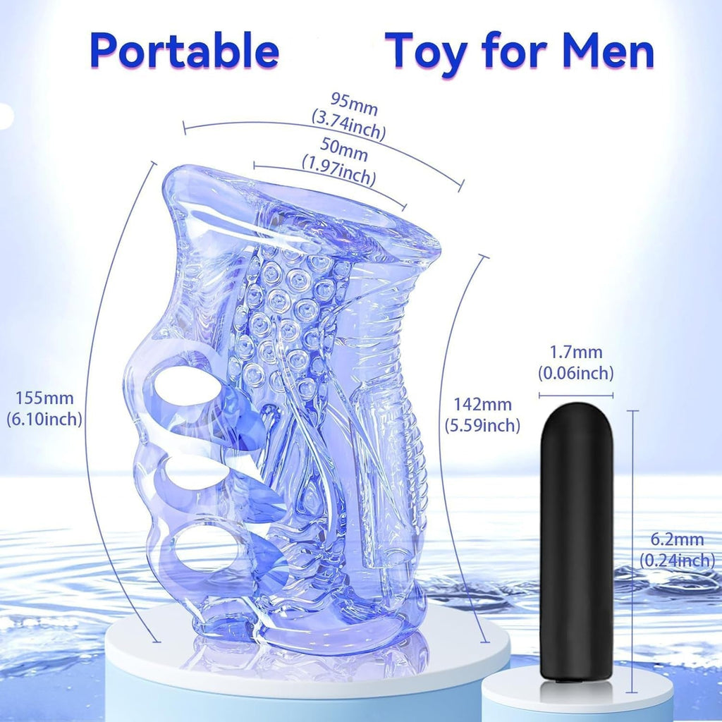 StrokeLock Male Stroker Sleeve with Bullet Vibrator