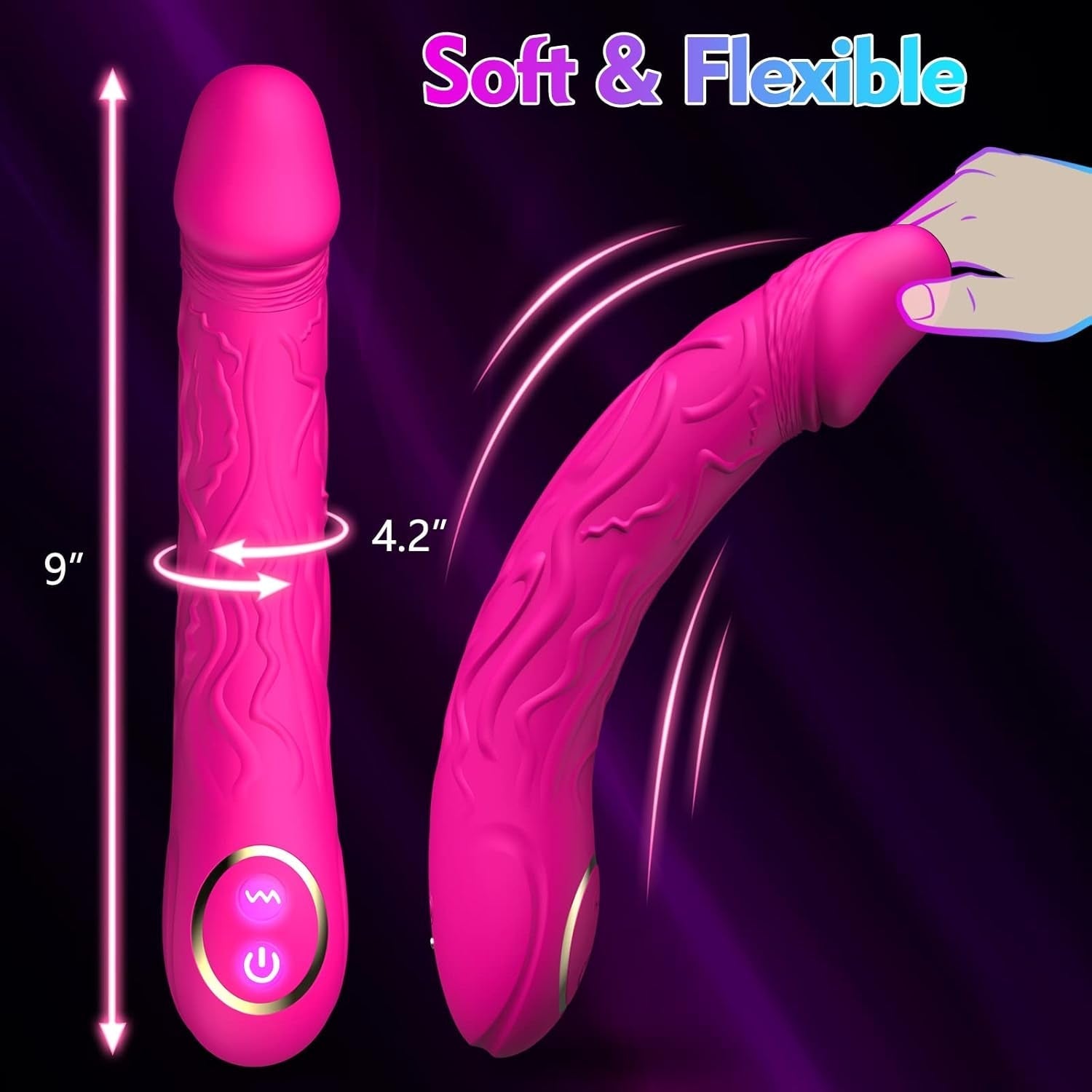 StrokeLuxe Realistic G-Spot Vibrator Dildo