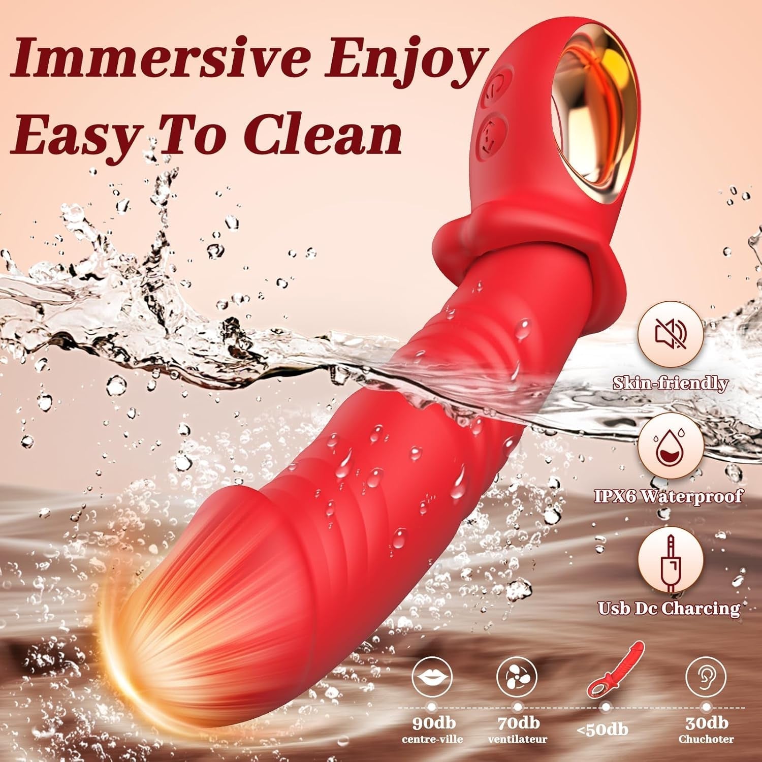 StrokeTempo Thrusting G-Spot Dildo Vibrator