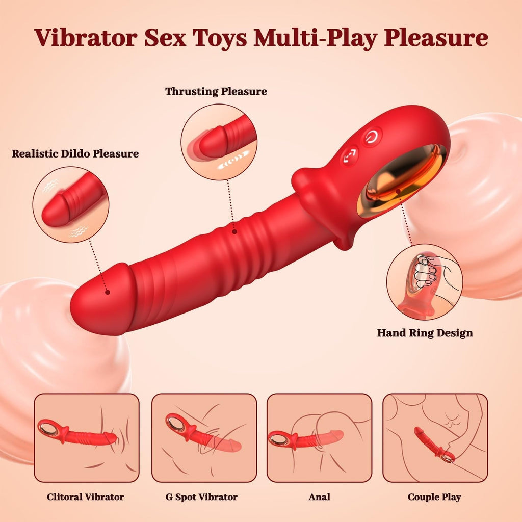 StrokeTempo Thrusting G-Spot Dildo Vibrator