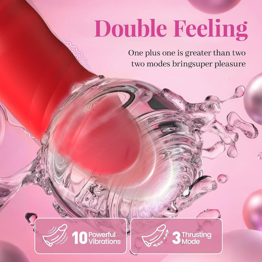 StrokeTempo Thrusting G-Spot Dildo Vibrator