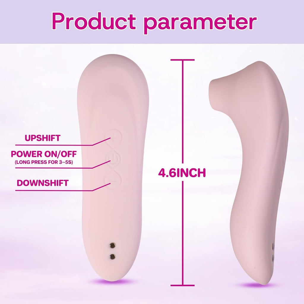 NovaWhisper Mini Rechargeable Clitoral Suction Vibrator