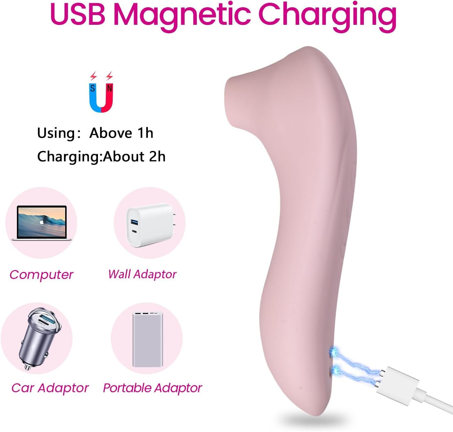 NovaWhisper Mini Rechargeable Clitoral Suction Vibrator