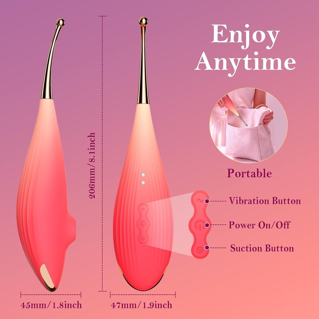 SuctionWave Clit Sucker G-Spot Precision Vibrator