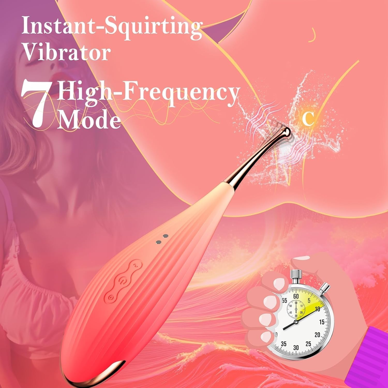 SuctionWave Clit Sucker G-Spot Precision Vibrator