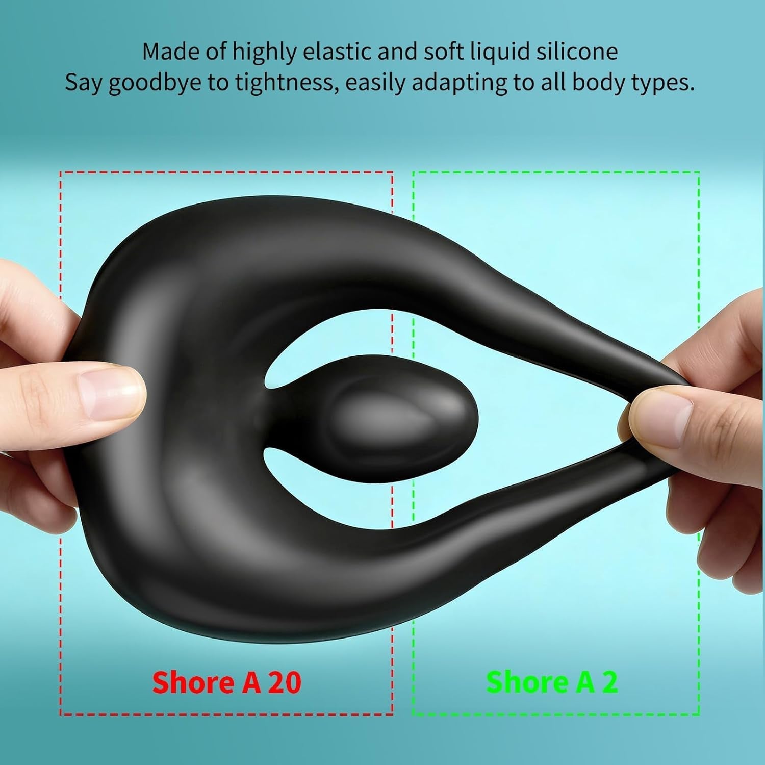 SurgeBond Vibrating Triple-Motor Cock Ring for Couples