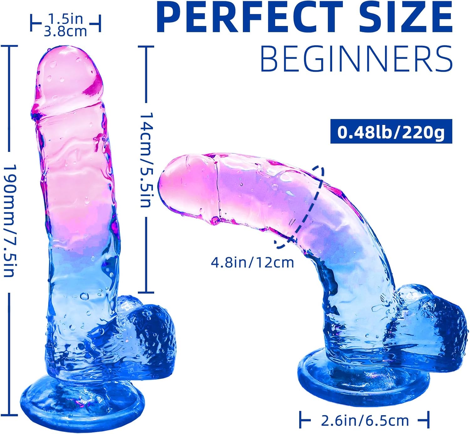 SurrealCurve Gradient 7.6" Dildo