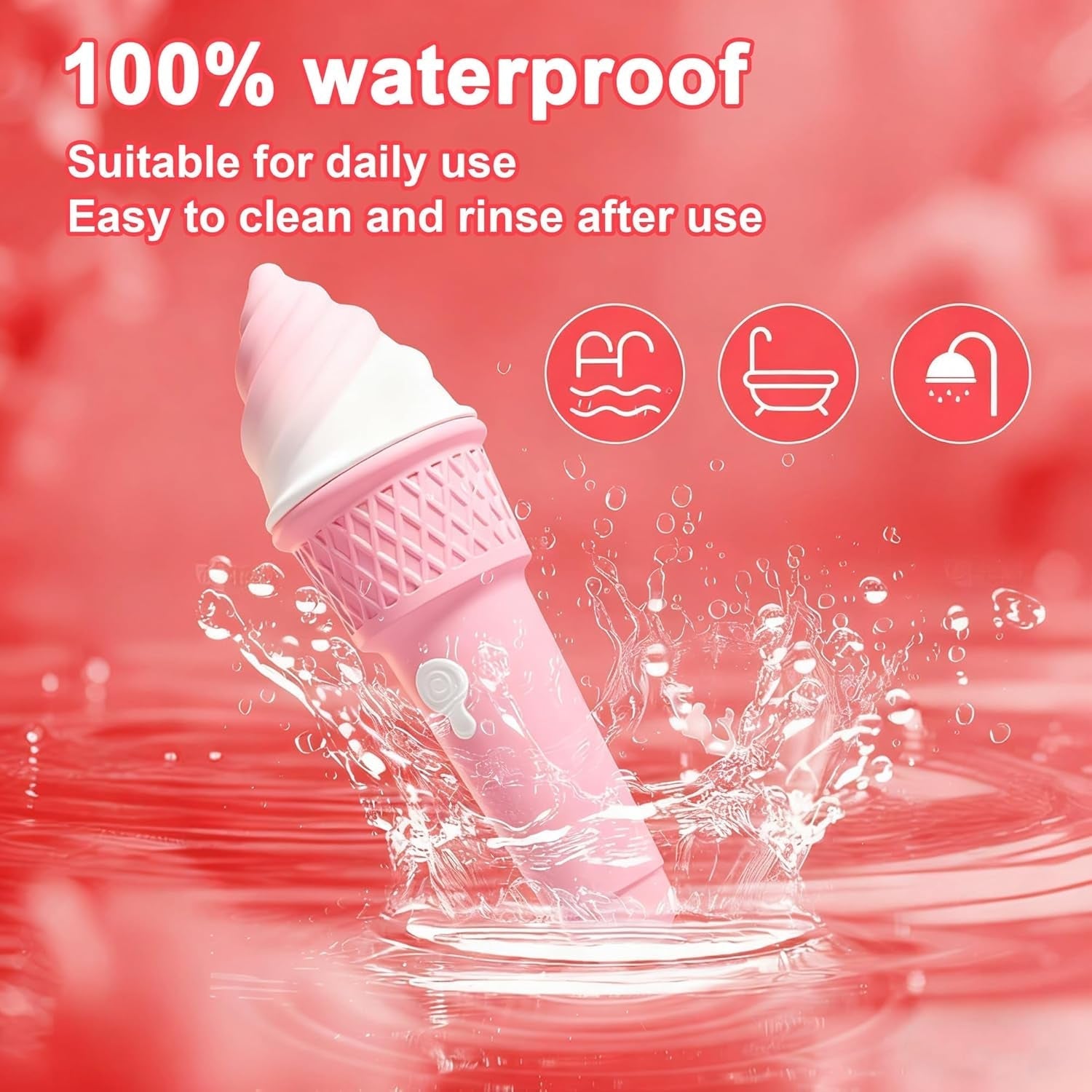 SweetRush Magic Ice Cream Wand Vibrator